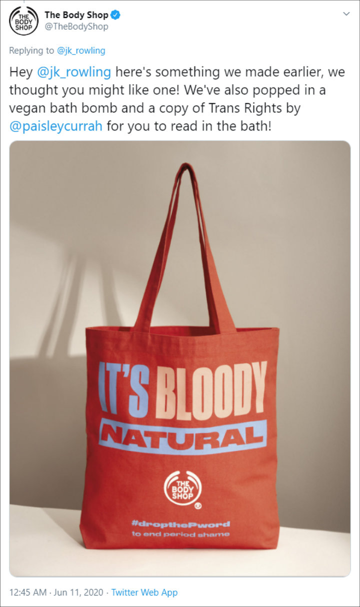 The Body Shop Under Fire for Its Ill-Timed Diss at J.K. Rowling