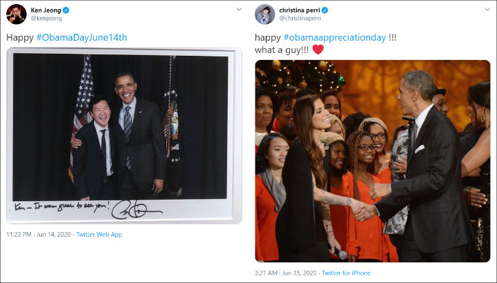 Ken Jeong and Christina Perri's Twitter Posts