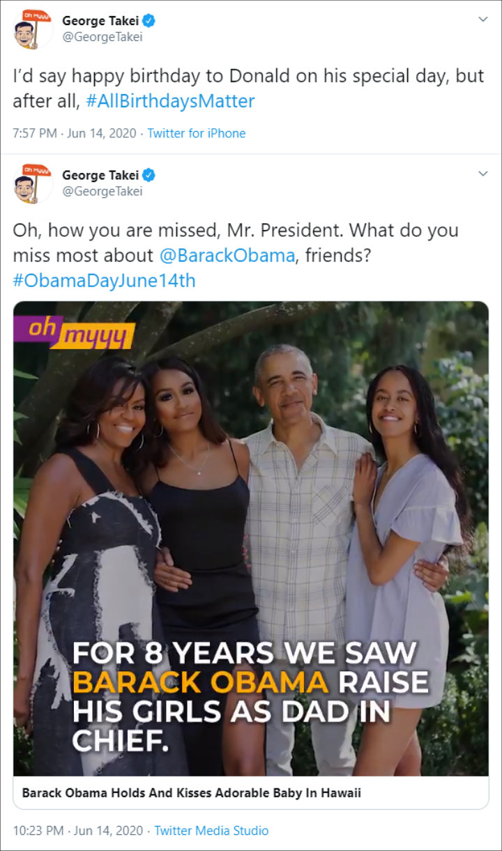 George Takei's Twitter Posts