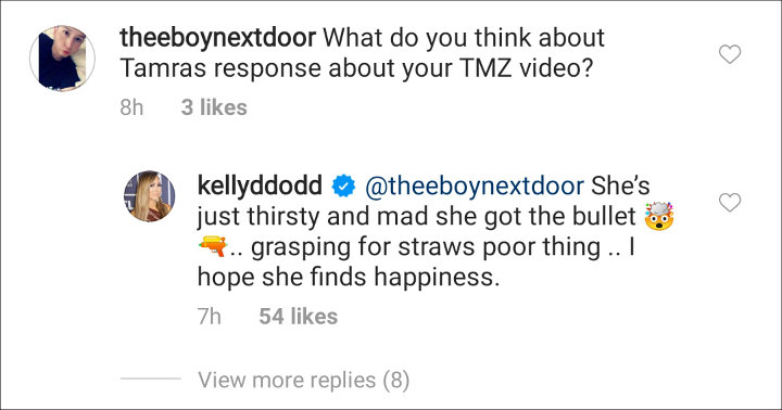 Kelly Dodd's IG Comment