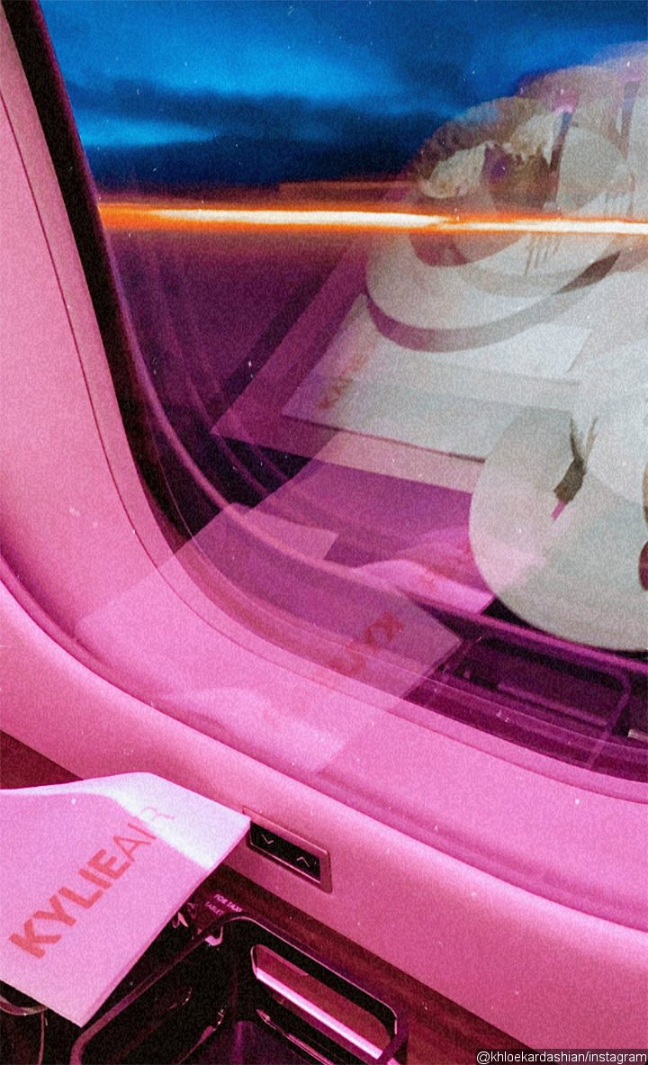 Kylie Jenner's pink-themed private jet