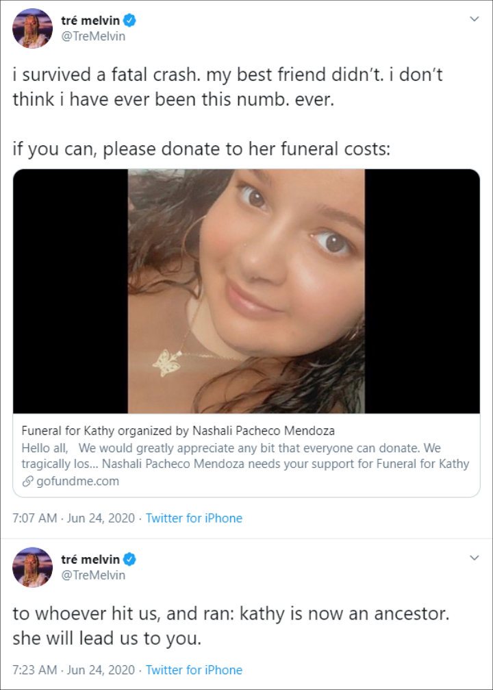 Tre Melvin's Twitter Post 03