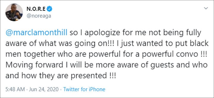 N.O.R.E. apologized