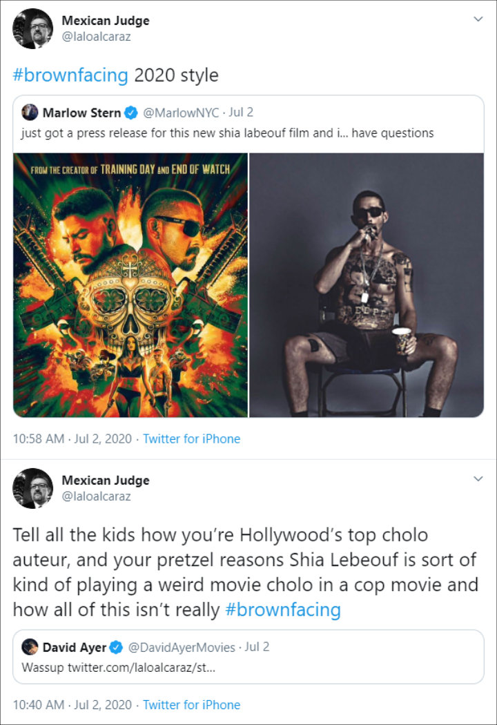 Tweet About Shia LaBeouf's Brownface Concern