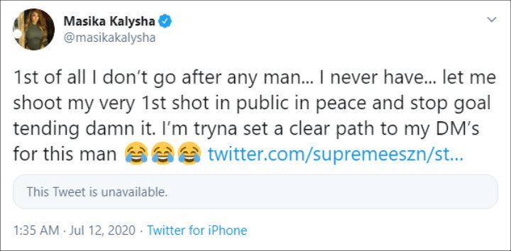 Masika denied going after Michael