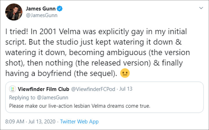 James Gunn's Twitter Post