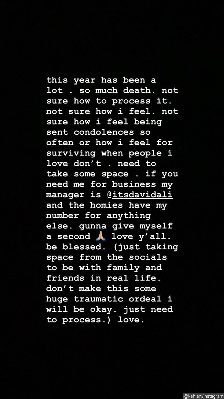 Kehlani Announces Social Media Hiatus