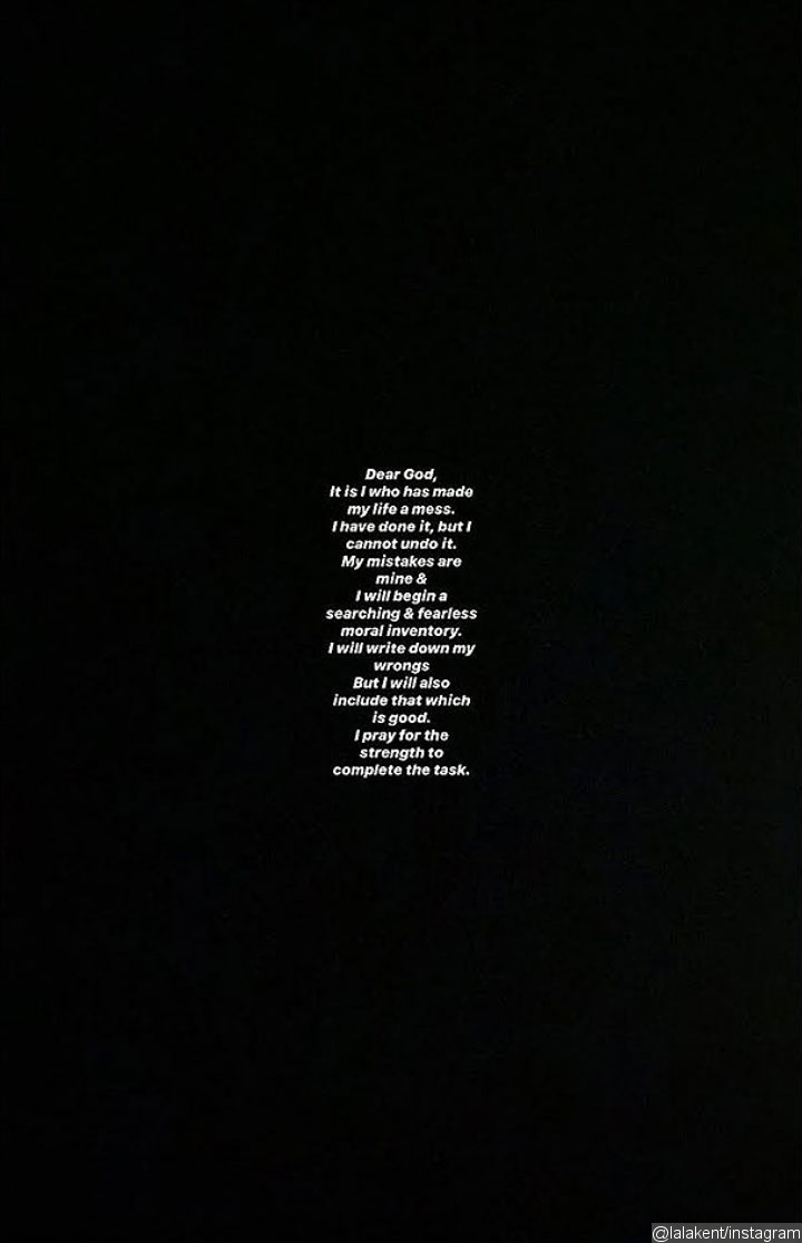 Lala Kent's cryptic post