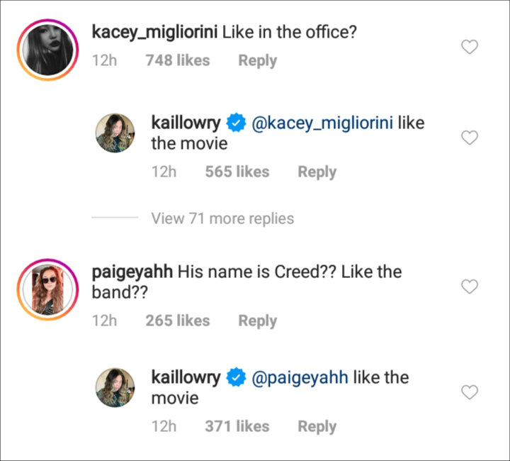 Kailyn Lowry's IG Post