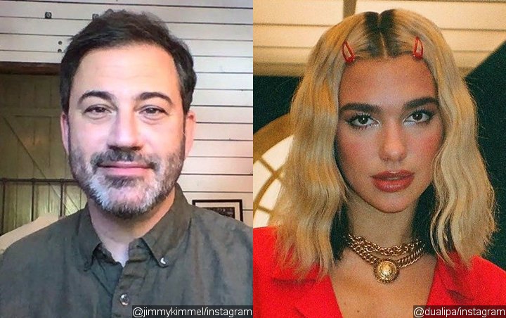 Jimmy Kimmel Defends Dua Lipa Against Sexist Troll Following 'Late Night' Guest-Hosting Gig
