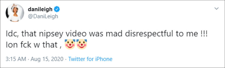 DaniLeigh's Jab at 6ix9ine
