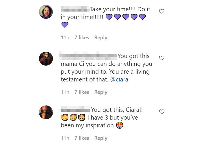 Ciara's IG Post