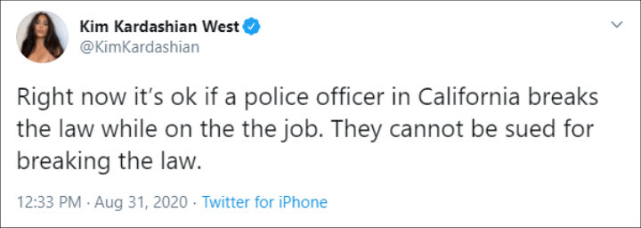 Kim Kardashian's Twitter Post 01