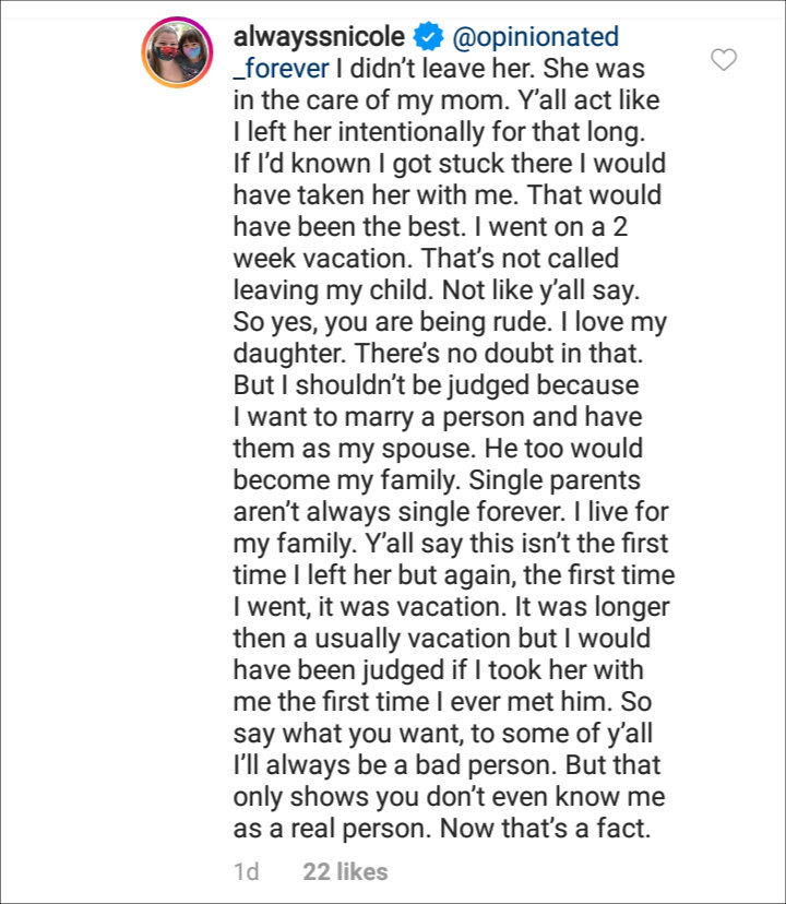 Nicole Nafziger's IG Post