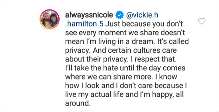 Nicole Nafziger's IG Post