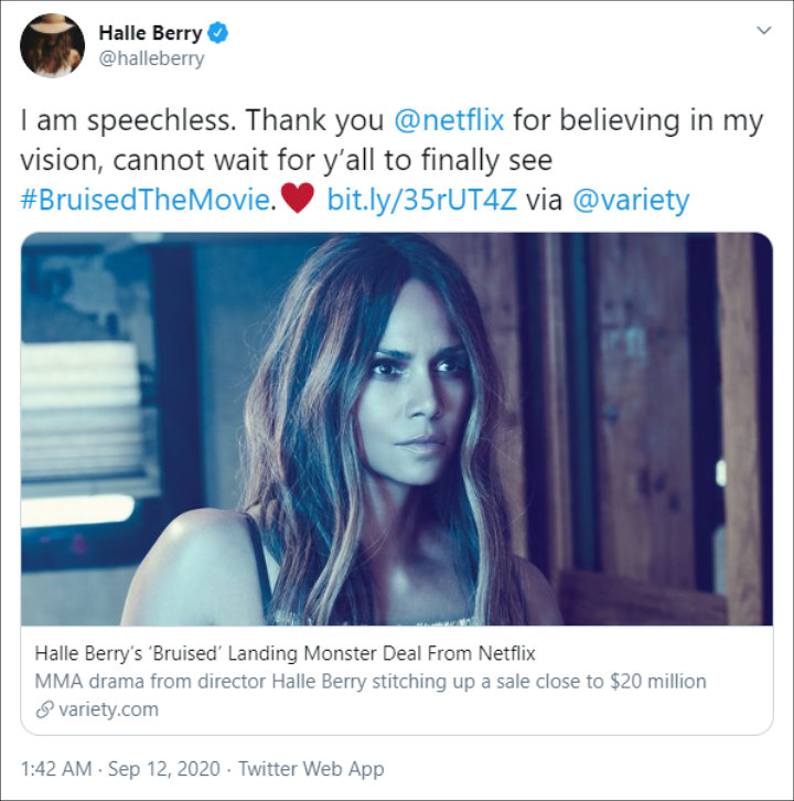 Halle Berry's Twitter Post