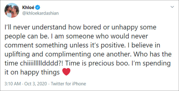 Khloe Kardashian Claps Back at Haters