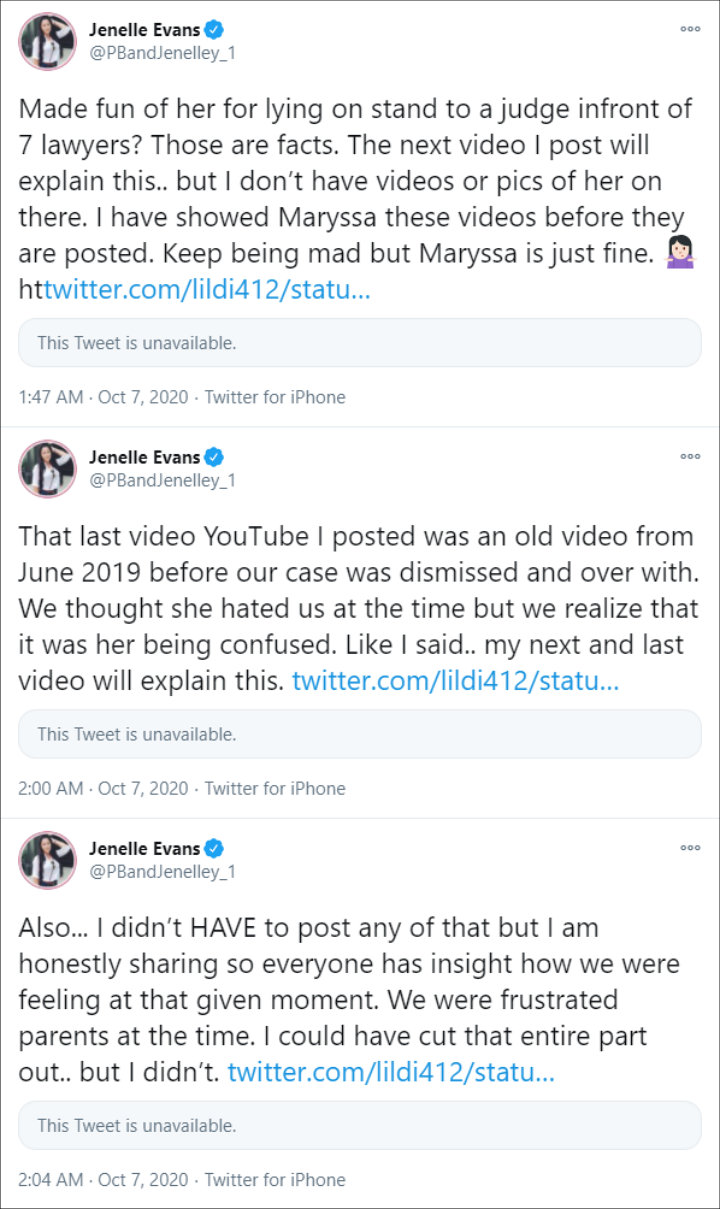 Jenelle Evans defended herself from making fun of stepdaughter Maryssa