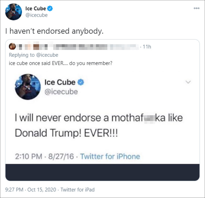 Ice Cube's Tweet