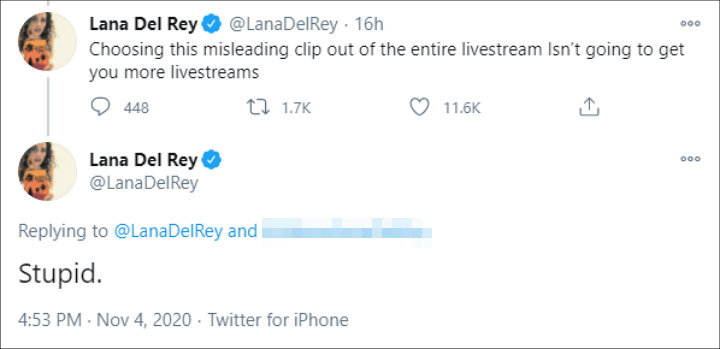 Lana Del Rey's Tweet
