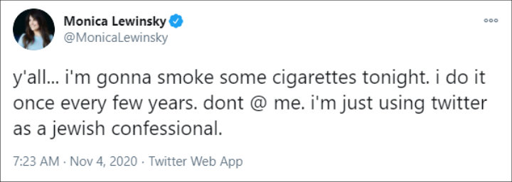 Monica Lewinsky's Tweet