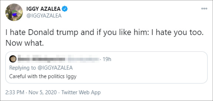 Iggy Azalea's Tweet