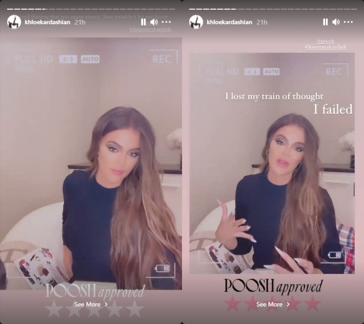 Khloe Kardashian's IG Story