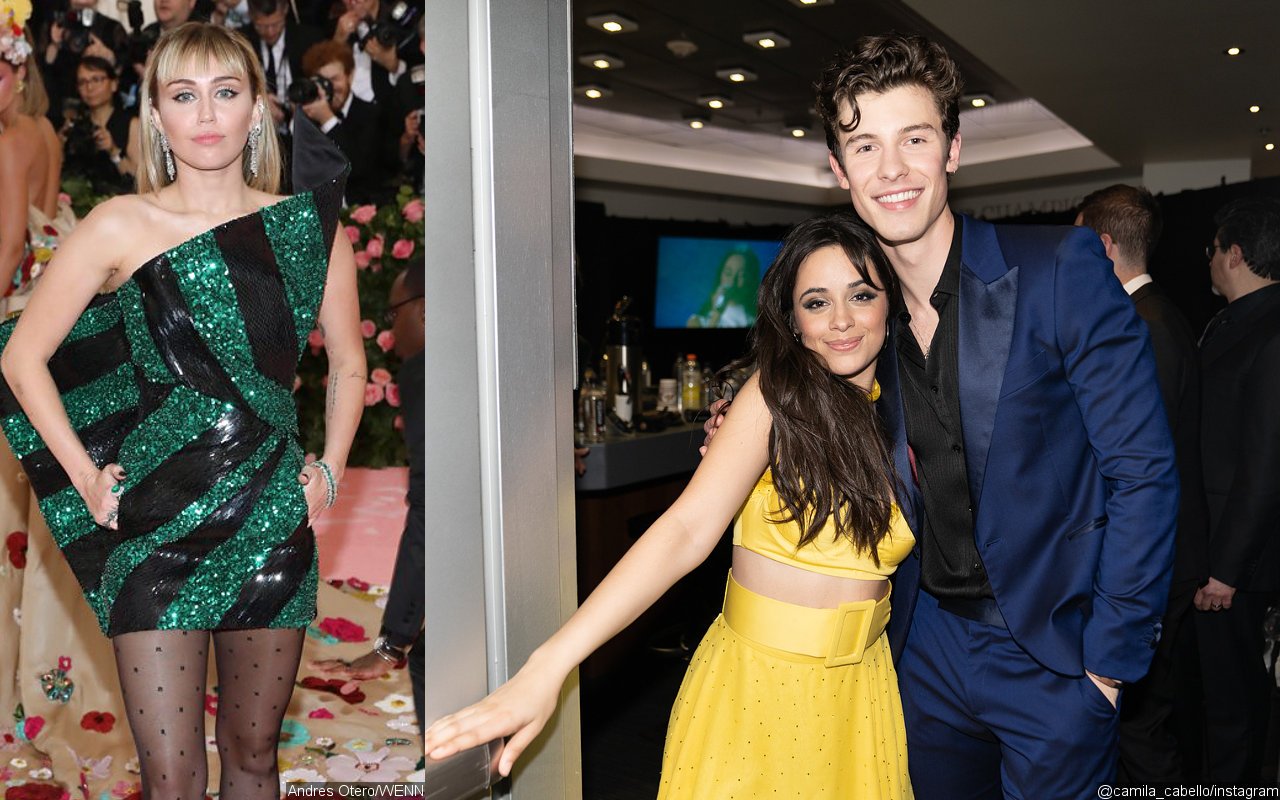 Miley Cyrus Gets Cheeky With 'Three Way' Suggestion to Shawn Mendes and Camila Cabello