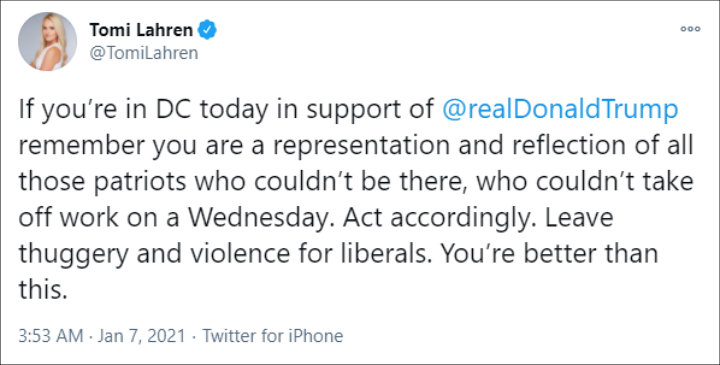 Tomi Lahren's Tweet