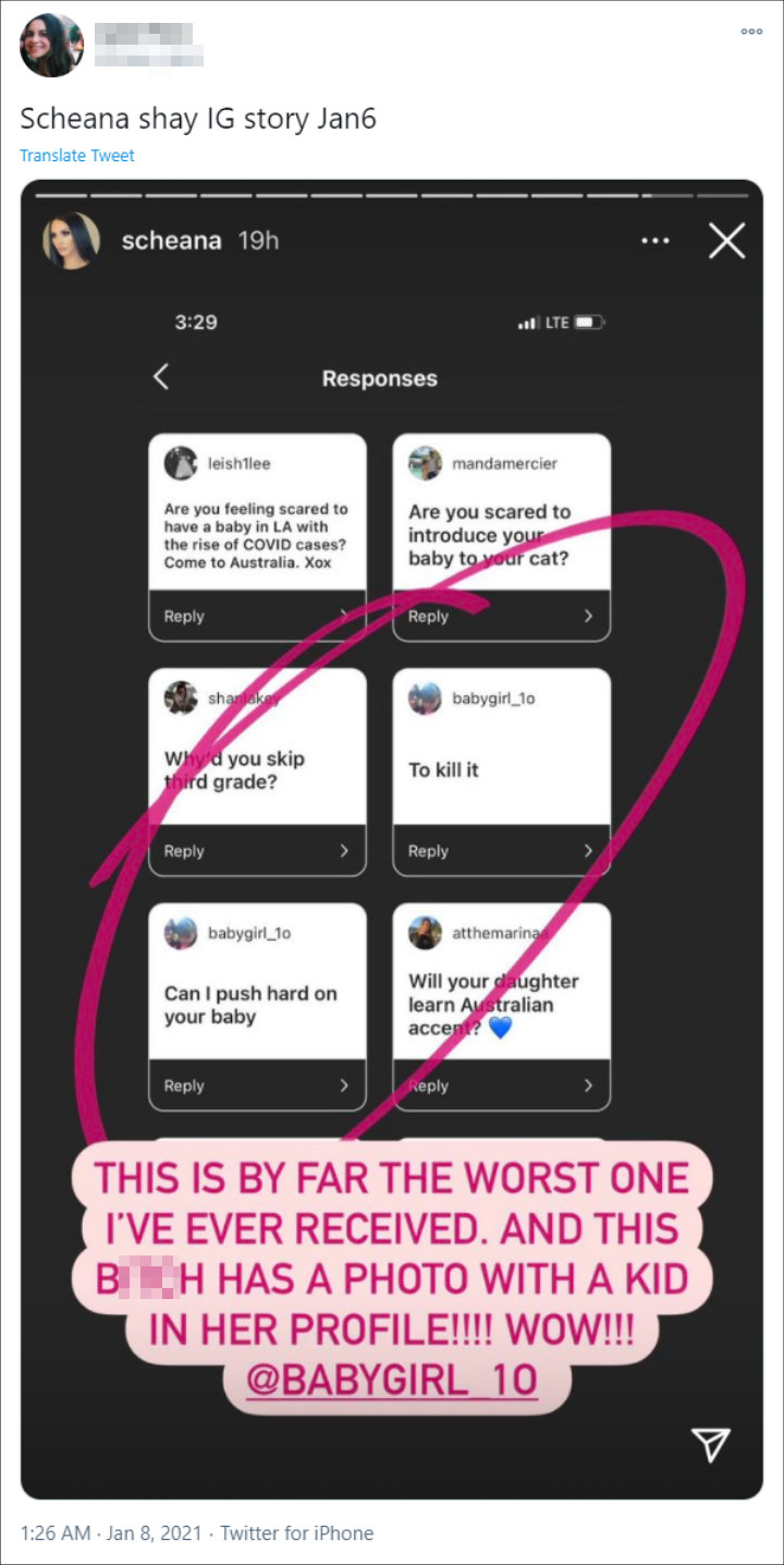 Scheana Shay blasted a hater