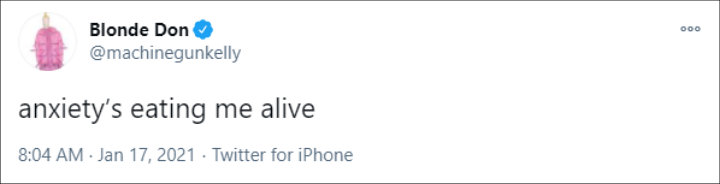 Machine Gun Kelly's Tweet