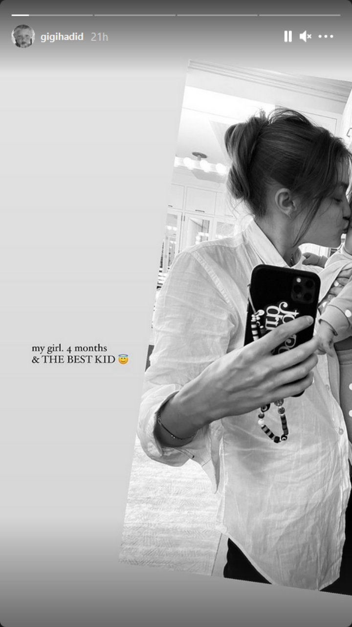 Gigi Hadid's Instagram Story