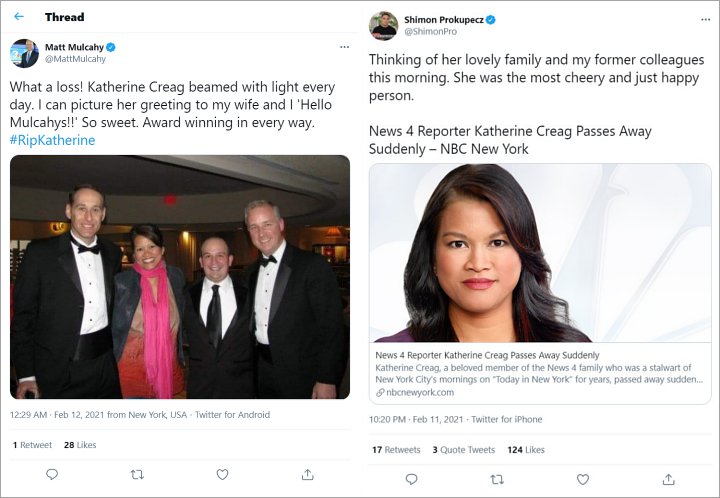 Katherine Creag's Twitter Tributes 02