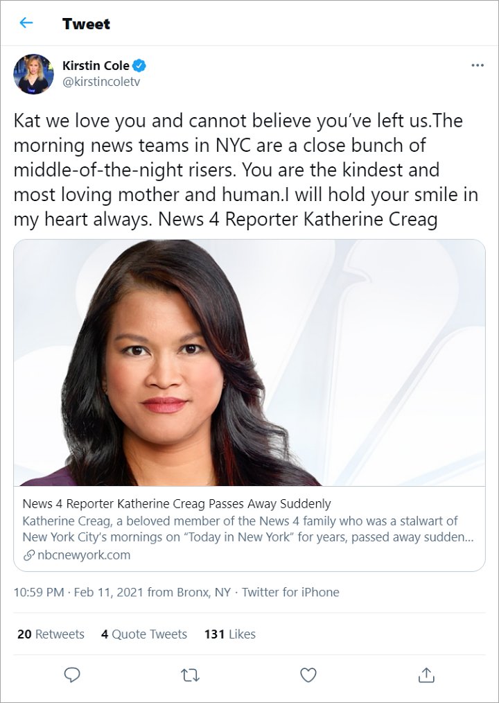 Katherine Creag's Twitter Tributes 03