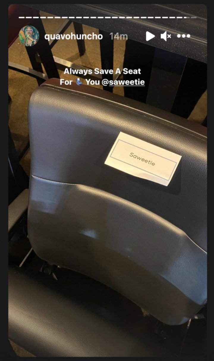 Quavo's Instagram Story