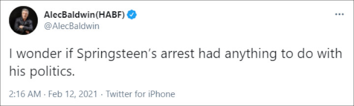 Alec Baldwin's Tweet