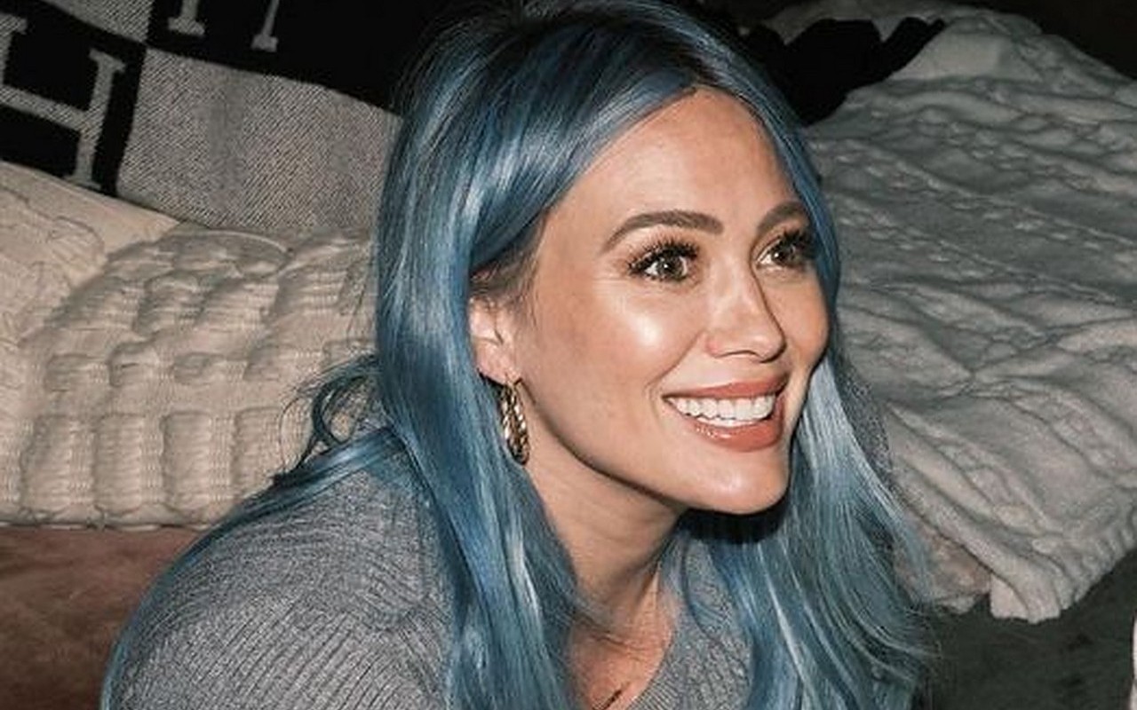 Pregnant Hilary Duff Insists Her New Blue Hair Has Nothing to Do With Baby's Gender