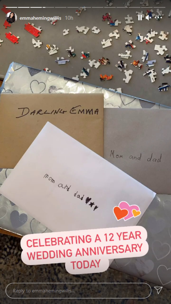 Emma Heming shared a glimpse of her family celebration