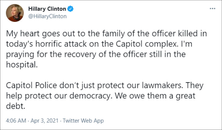 Hillary Clinton's Tweet