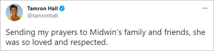 Tamron Hall's Twitter