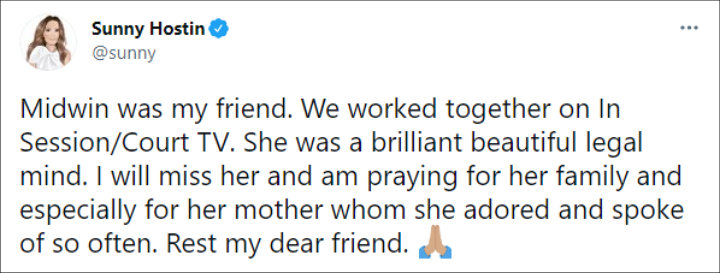 Sunny Hostin's Twitter