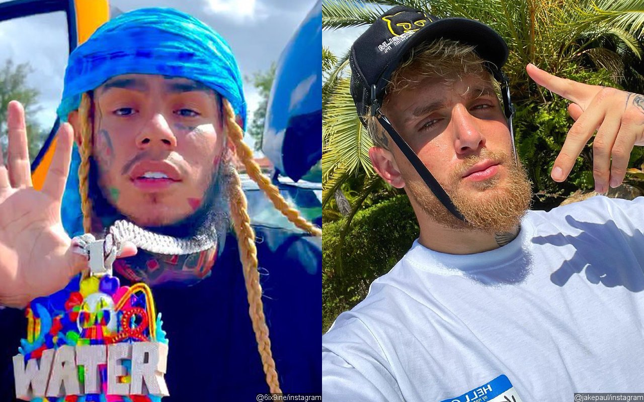 6ix9ine Taunts Jake Paul Over Late Security Guard Following Challenge for Fight