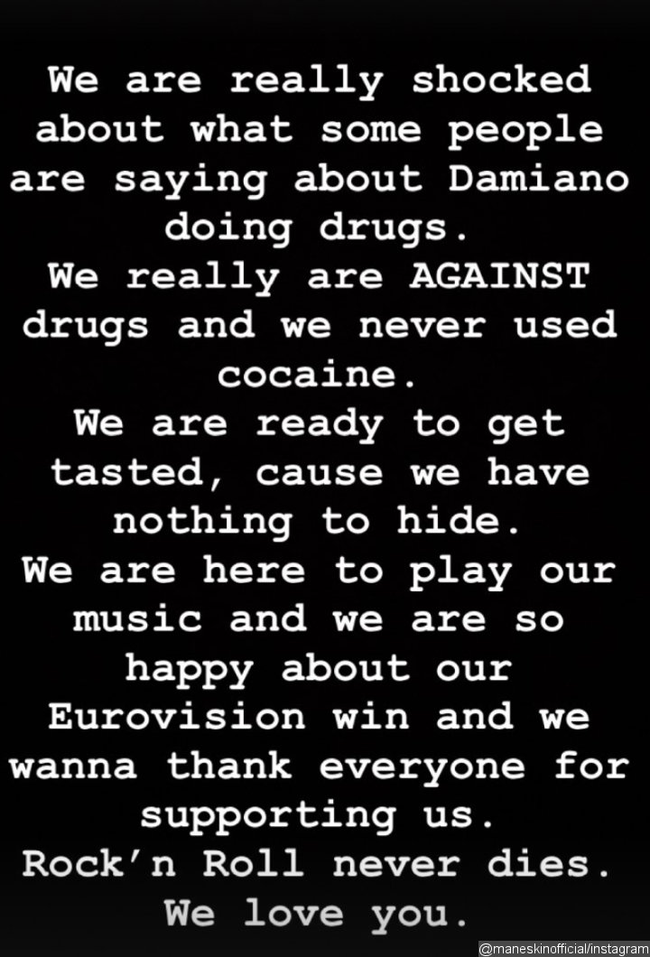 Maneskin's IG Story