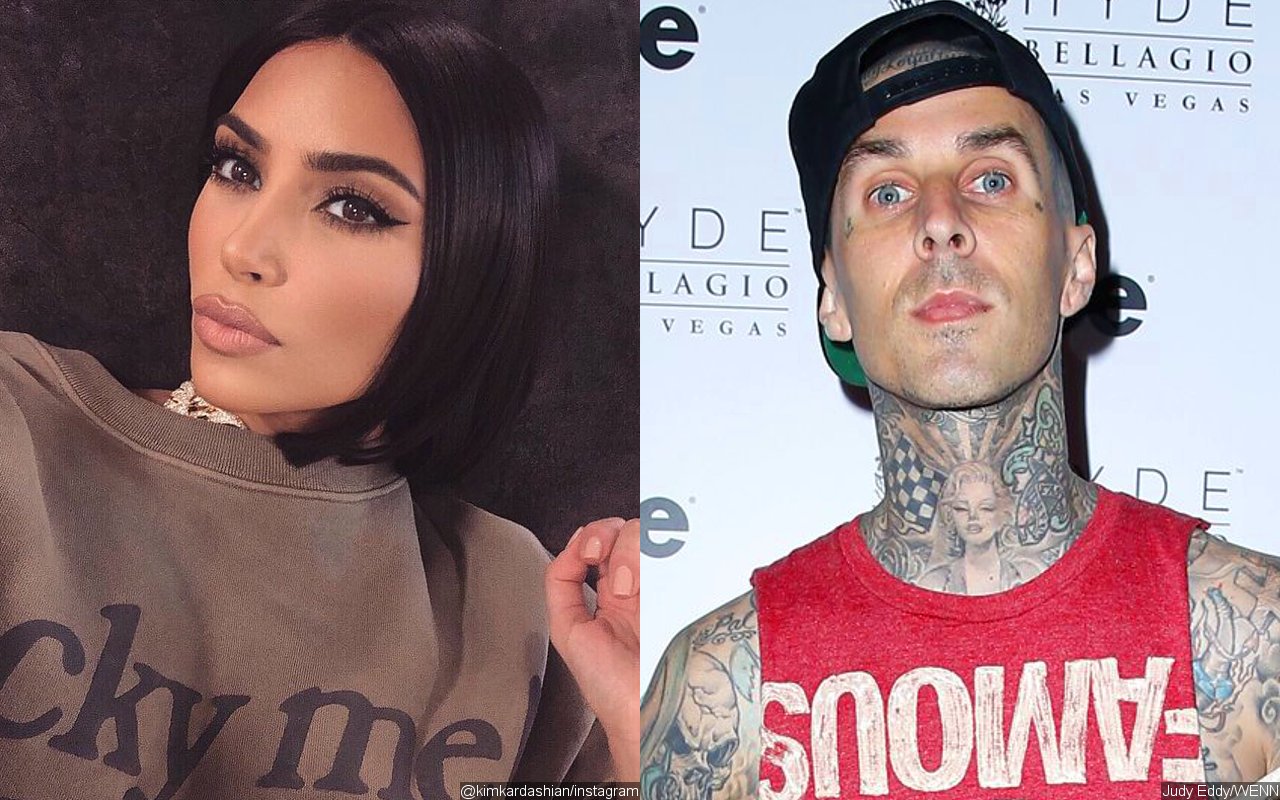 Kim Kardashian Bluntly Addresses Travis Barker Hookup Rumors