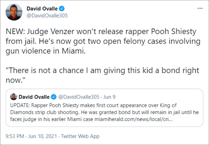 David Ovalle's Tweet