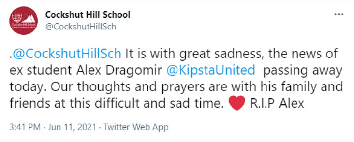 Tribute to Alex Dragomir