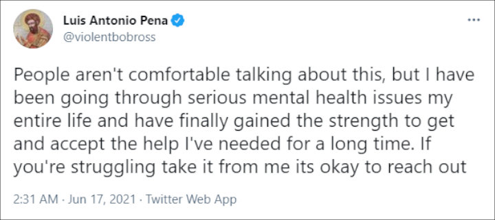 Luis Pena/s Tweet