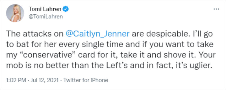 Tomi Lahren's Tweet #1