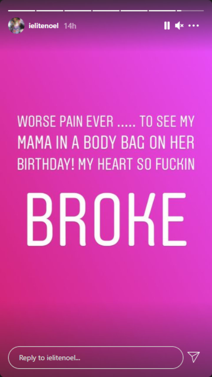 Elite Noel's Instagram Story