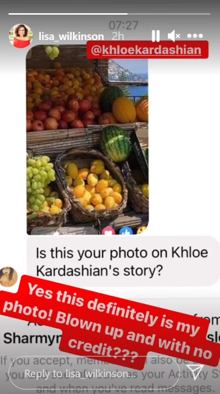Australian reporter called out Khloe Kardashian over a photo